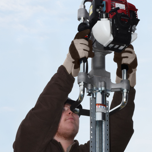 Post / Stake Driver gas driven  Uchannel, round, t posts