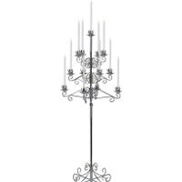 13-Light Nickel Tree Floor Candelabra