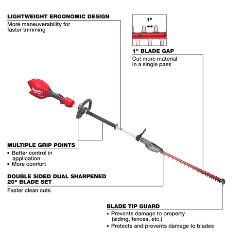 Cordless Pole Hedge Trimmer