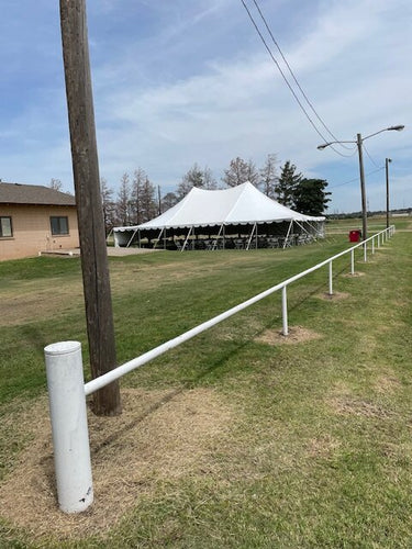 40x40, 40x60, 40x80, 40x100, & 40x120' High Peak Tension Pole Tent
