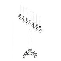 7-Light Nickel Candelabra