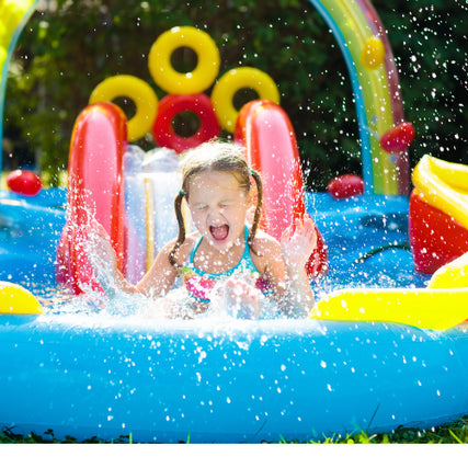 Party/Event RentalsA child sliding down a slip N' slide