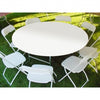 Kwik-Covers 60 Round White Tablecover